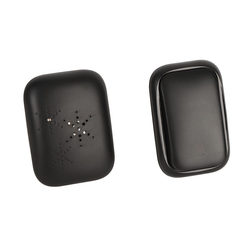 Black Self Powered Wireless Doorbell No Wiring Punching Outdoor Welcome