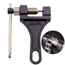 Chain Breaker #420-530, Heavy Duty Chain Breaker Riveting Tool, Chain Removal Pin Link Splitter Motorcycle Accessories Fit for Bike Bicycle ATV Dirt Pit Quad Go Kart Scooter Tractor Chain Break