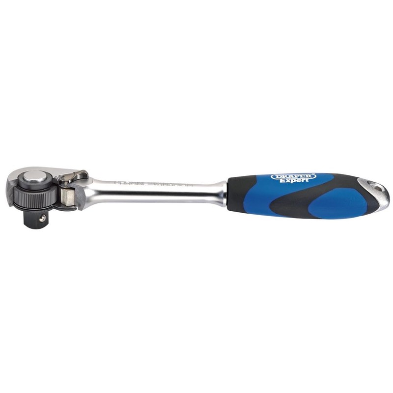 Draper 26504 1/2-Inch Square Drive 72 Tooth Reversible Ratchet with