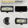Colight 2x 7Inch LED Work Light Bar Flood Fog Lamp