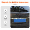 Front Grill Rear Tailgate Smoked Black Emblem Cover Trim Compatible