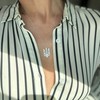 Sterling Silver Ukrainian Trident/Trizub Necklace Pendant with 16 Inch Chain