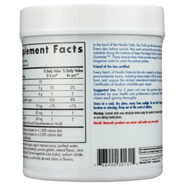 Nordic Naturals Nordic Omega-3 Gummies, 82mg Tangerine Treats - 120 Gummies