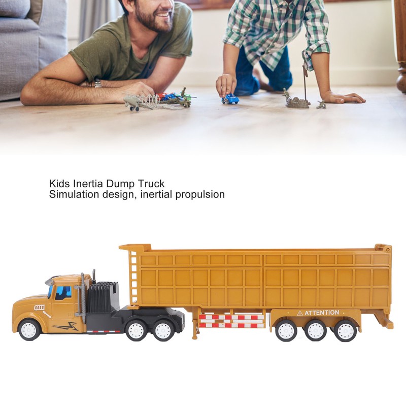 Kids Truck Toy Extended Dump Truck Good Simulation Detachable Carriage