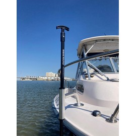 Island Anchor Shallow Water Anchor Pole Holder - Deck Mount - with Backing Plate