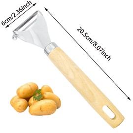 Potato Peeler, Y Shaped Vegetable Peeler Sharp Fruit Peeler Stainless Steel Vegetable Peeler Good Grip Peeler Multifunctional Peeler for Kitchen