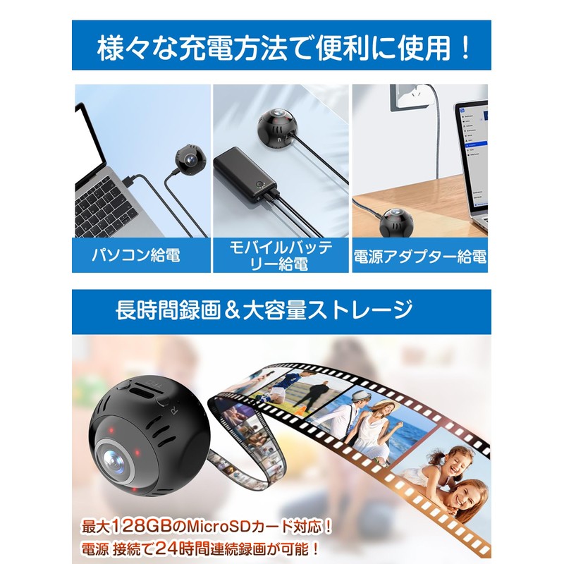 Small Camera, WIFI, Security Camera, Motion Detection, 4K Image Quality,