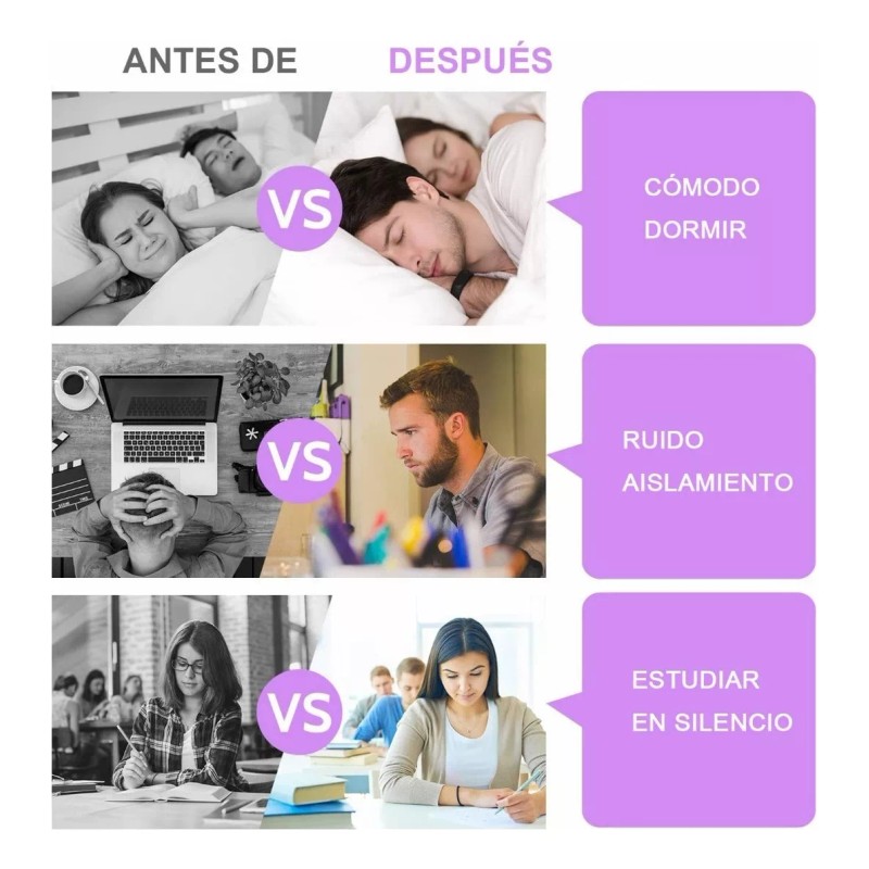 Monstyle Tapones De Oídos De Silicona Para Reducción De Ruido