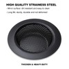 Hontunry Black Kitchen Sink Drain Strainer, Sink Drain Cover, Food