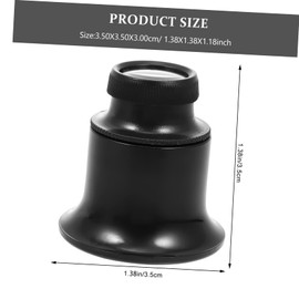 Operitacx 4pcs Portable Jewelers Loupe Magnifiers Glass Lens for Jewelry Repair Coin Inspection Crafts Lightweight Pocket-Sized Magnifying Glasses for Detailed Work