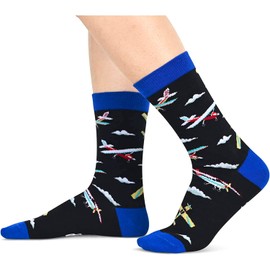 Zmart Unique Pilot Gifts for Men Women Teens - Airplane Gifts for Aviation Lovers, Plane Gifts Aircraft Mechanic Gifts, Airplane Socks Aviation Socks