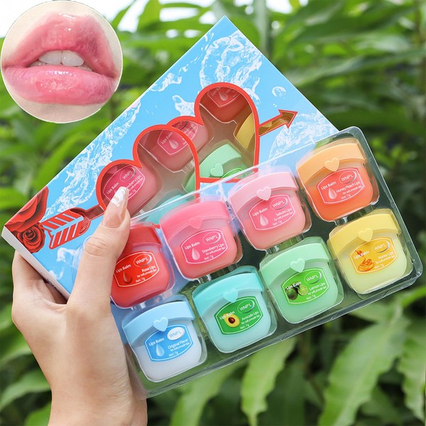 Moisturizing lip balm set, 8 lip balm sets, lip balm