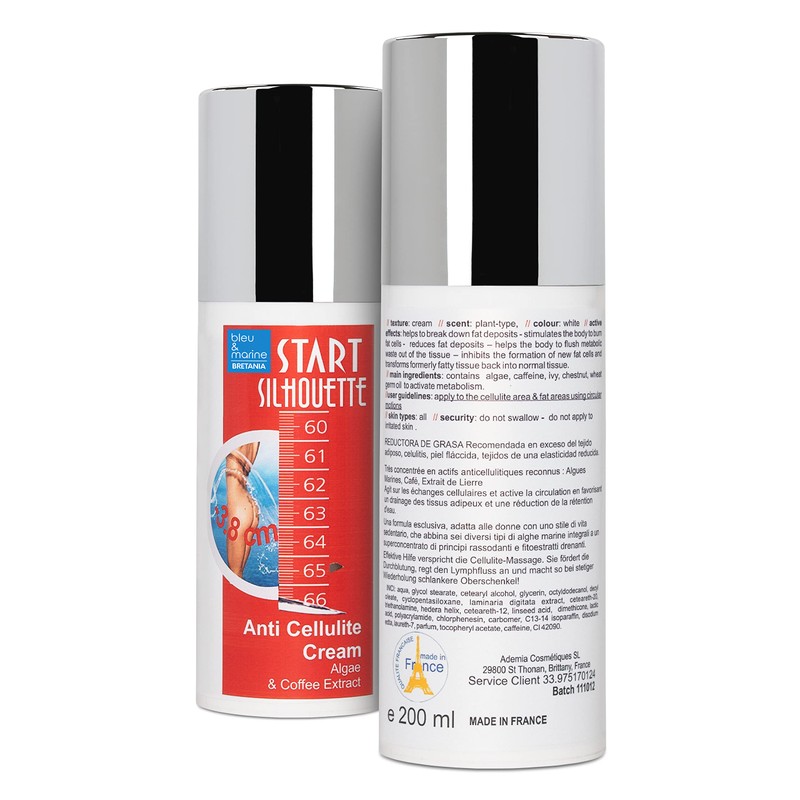 Start Silhouette Algae & Coffee ANTICELL Cellulite Cream – Professional Product 200ml