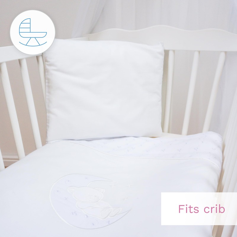 2-Piece 100% Cotton Duvet Cover and Pillowcase 70 x 80