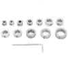 12pcs 3-16mm Stainless Steel Drill Depth Stop Bit Collar Set