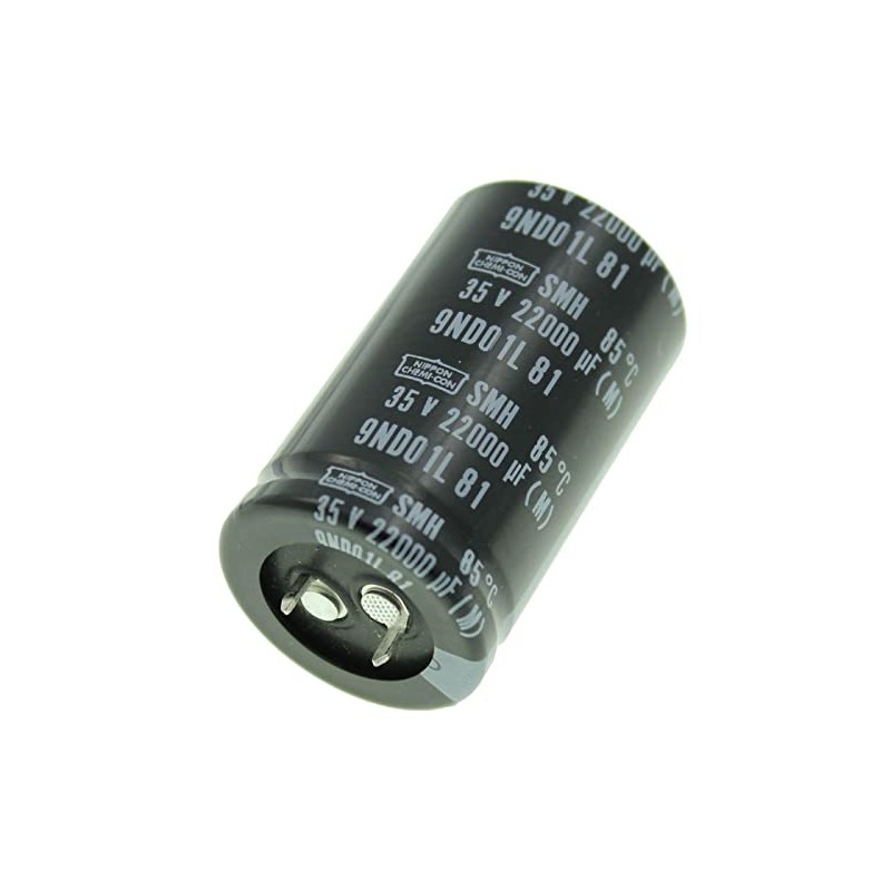 2x Snap-In Electrolytic Capacitor 22000µF 35V 85°C ; ESMH350VSN223MR50S 22000uF