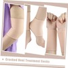 FOMIYES Flexible Heel Protector Socks Moisturizing Socks Open Toe for