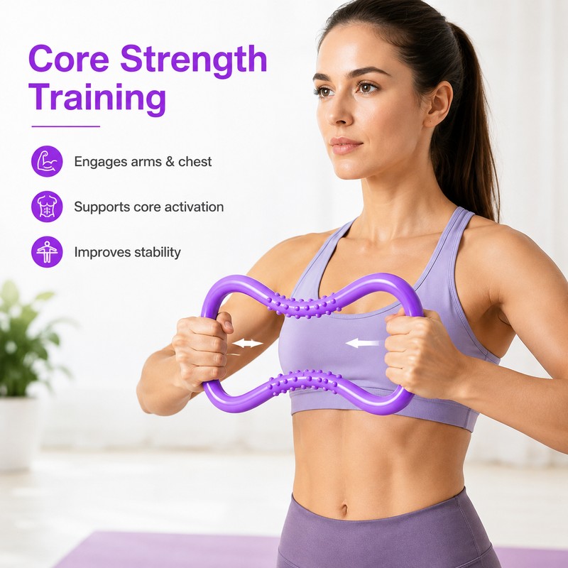Pilates Ring for Home Workouts – Lightweight PP Yoga Stretch