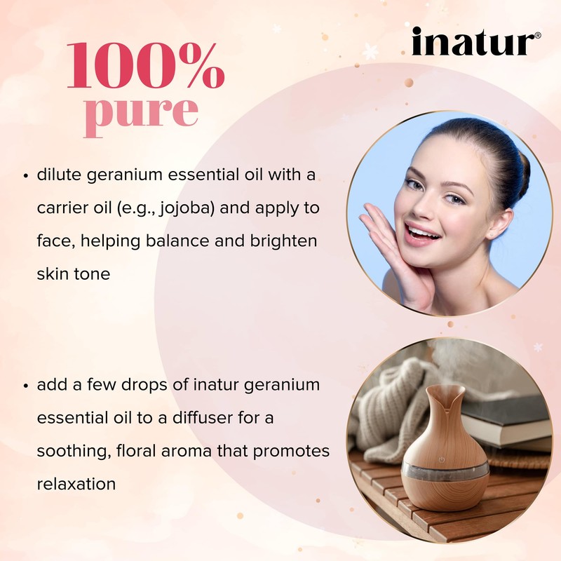 Inatur Geranium Essential Oil 12ml