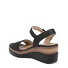 SOUL Naturalizer Womens Graciela Wedge Sandal Black Smooth 7 M