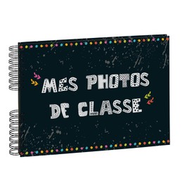 Exacompta 16010E Premium Fotoalbum Klassenfoto mit 50 schwarzem Seiten, perfekt für Ihre Fotos zum selbstgestalten Fotobuch Spiralalbum schwarz