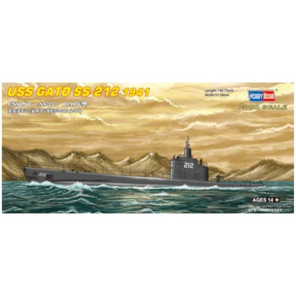 Hobbyboss 1:700 Scale USS SS-212 Gato 1941" Assembly Authentic Kit