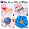 Flower Loom,8pcs Flower Maker Wool Knitting Ball Maker Weaving Tools