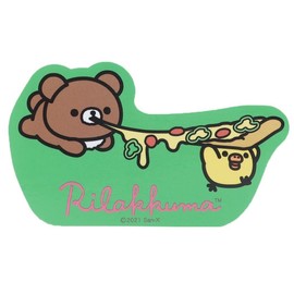 Rilakkuma [Sticker Vinyl Die Cut] Sticker / Pizza San-X