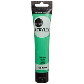 Daler-Rowney Simply Acrylic Paint, Plastic Tube, 2.54oz - 75 ml, Leaf Green