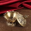 Charcoal Incense Burner Zinc Alloy Vintage Lotus Shape Charcoal Incense