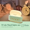 QANYI Desk Decor Toaster Lamp, Rechargeable Small Lamp with Smile