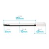 Miyoshi MCO Nib Replaceable Touch Pen, Smooth Conductive Fiber Type,