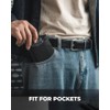 VULKIT Carteras Delgada Hombre RFID de Piel Genuina, con 9