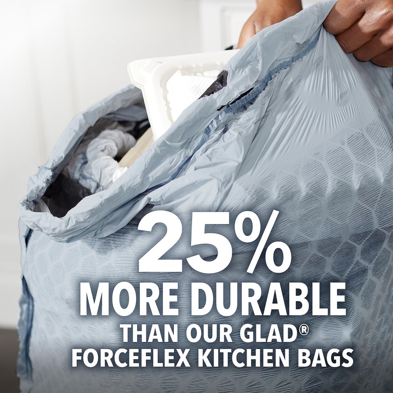 Glad Tall Kitchen Trash Bags 13 Gallon, MaxStrength Lemon Fresh