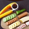 Easy Banana Slicer Hot Dog Peeler Household Fruit Salad Milkshake