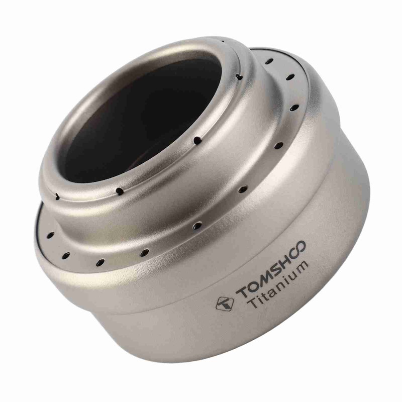 Portable Mini Alcohol Stove with Lid Cross Stove Stand Rack