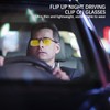 GWAWG Clip On Night Driving Glasses Effectively Minimize Glare for