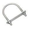 National Hardware N222-217 U Bolt, 652, 652-3/8"x3 x4-1/2, Zinc Plated