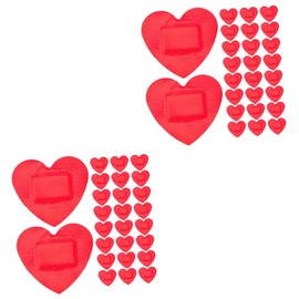ABOOFAN 2sets Heart-shaped Supplies Patch for Blisters 50pcs*2