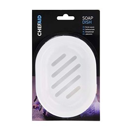 Chef Aid White Plastic Soap Dish