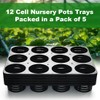 RooTrimmer 12 Cell Round Nursery Pots Tray, Plant Pot Shuttle