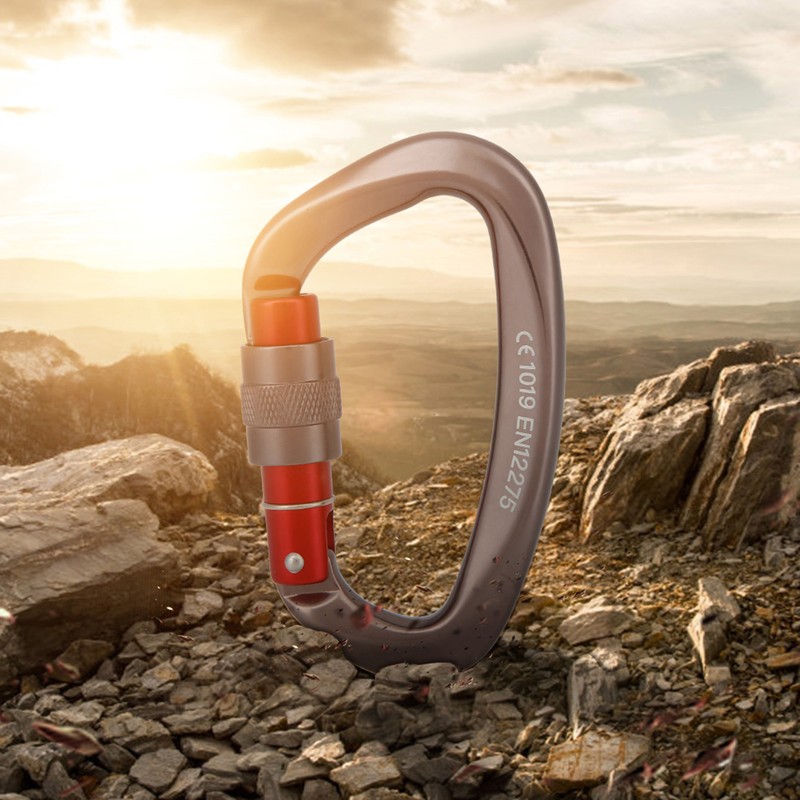 XINDA D Shape Safety Lock Connector Rock Climbing Protector Accessories