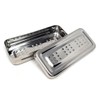 Multi-function Stainless Steel Instrument Box with Lid & Holes Solid