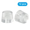 LifCratms 12Pcs Clear Rubber Feet for Cutting Board with Stainless