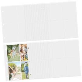 Zerodeko 40Sheets Card Protector Sleeves for Kpop Photocard and Trading Cards Transparent Covers with Smooth Surface and Portable Card Binder Pages