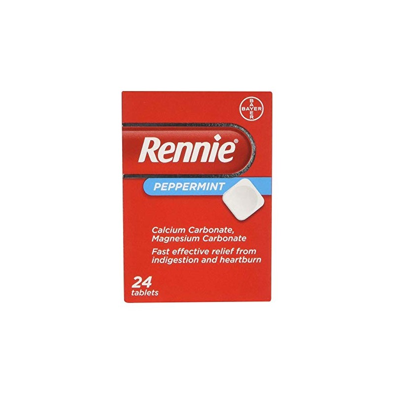 Rennie Peppermint Tablets, Pack of 24