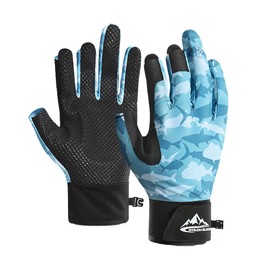 MORGEN SKY Fishing Gloves, Fishing Gloves, Paddle Gloves, Unisex, Outdoor Gloves, Three Finger Outdoors, 3-Point Cut, Anti-Slip, Camouflage, Brushed Back, Thermal Ventilation, Mountain Climbing