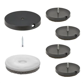 'Wagner QuickClick Glides – Set of 4 for Screwing On/Ultrasoft ", Ø 50mm