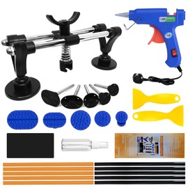 Manelord Auto Dent Puller Set with Double Pole Bridge Dent Repair Kit for Car Body Dent, Minor Dents, Door Dings and Hail Damage Removal