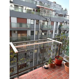 Höllsen Balcony and Wall Mounted Clothes Drying Rack Made of Aluminum Perfect for Outdoors Clotheline for Laudry Room (35.4" x 20.5")